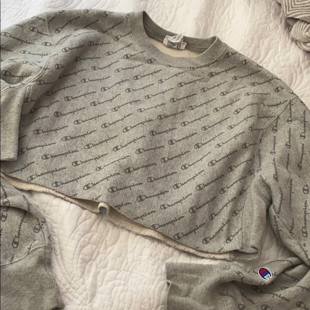 Cropped Champion Crewneck
